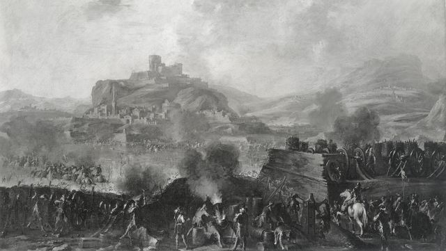 Christie's — Anonimo veneto - sec. XVII/ XVIII - Scena di assedio — insieme